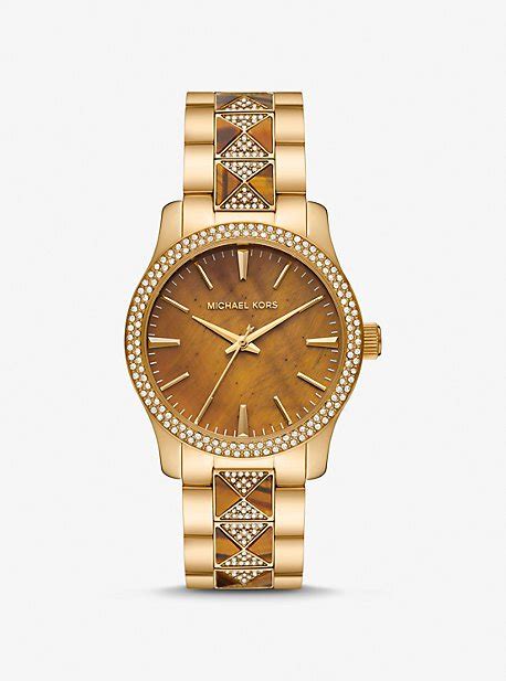 michael kors uhr tiger|Runway Pavé Gold.